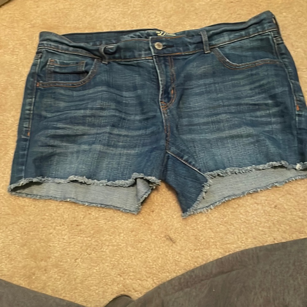 Old navy blue Jean shorts